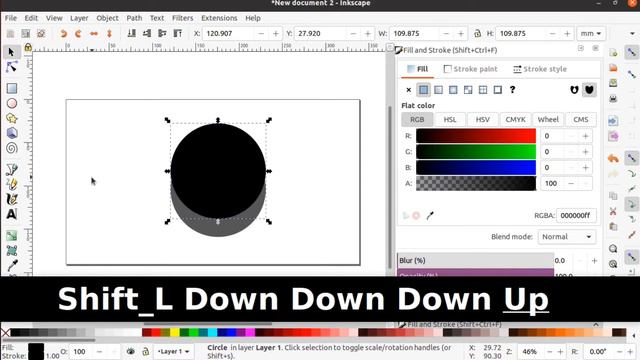 How to create crescent moon shape easily in inkscape || Inkscape illustration смотреть онлайн