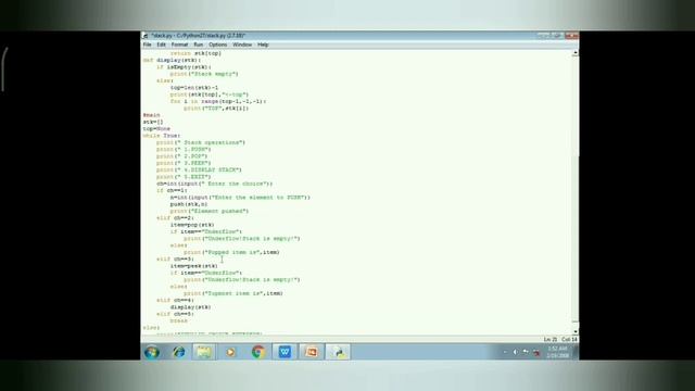 Data Structures -Stack in Python смотреть онлайн