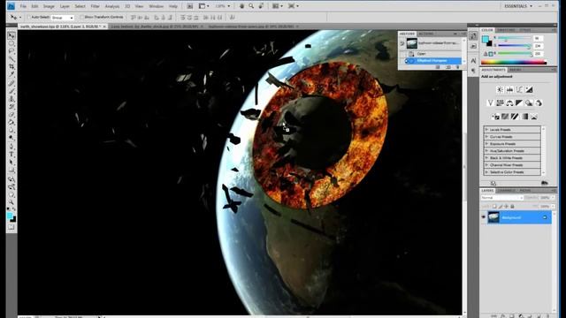 Speed Art. Earth Collapse. Photoshop + 3Ds Max смотреть онлайн
