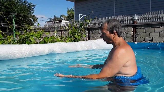 Вода 31°С в каркасном бассейне. Как нагреть воду и сохранить прозрачной. смотреть онлайн
