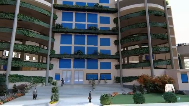 ARCHITECTURE ANIMATION OF CAR PARKING смотреть онлайн