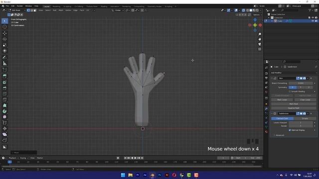 Easy Cartoon Hands - Let's Model Hand in Blender - Blender Beginner Tutorial - Part 1 смотреть онлайн