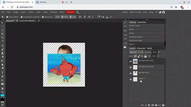 photopea resize and move image tutorial смотреть онлайн