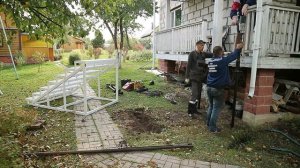 крыльцо на винтовых сваях