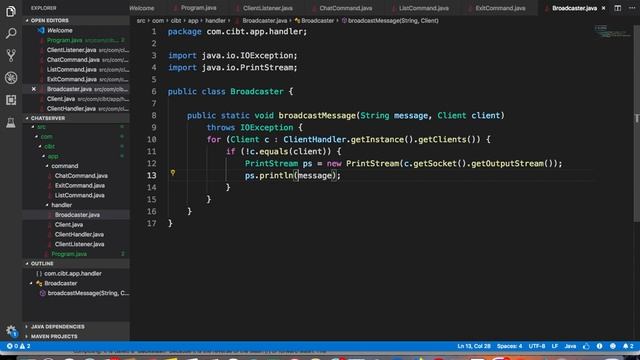 Java Socket Programming Chat Server Complete Application смотреть онлайн