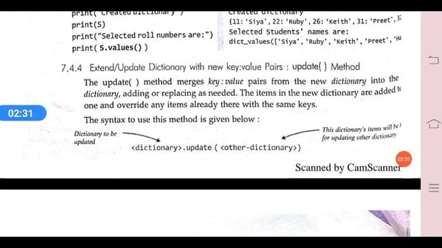 Keys(),values() methods of python dictionary class xi IP смотреть онлайн