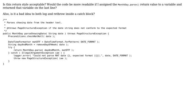 Code Review: Error handling for parsing a date (2 Solutions!!) смотреть онлайн