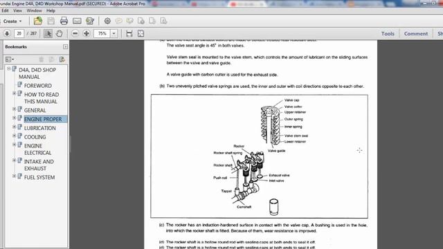 Hyundai Engine D4A, D4D Workshop Manual смотреть онлайн
