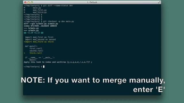 [Git] Patch Some Files From Another Branch смотреть онлайн