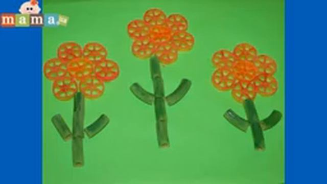 Веселые аппликации из макарон смотреть онлайн