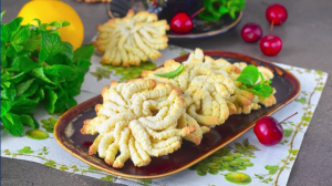 ПЕЧЕНЬЕ МИМОЗА ЧЕРЕЗ МЯСОРУБКУ