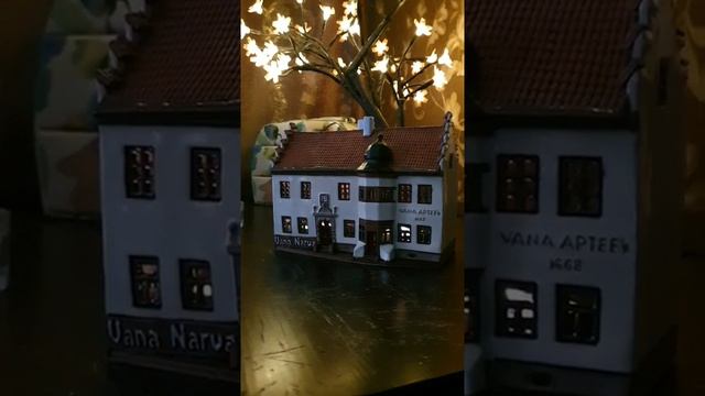 Домики подсвечники из керамики. Копии реальных зданий. смотреть онлайн