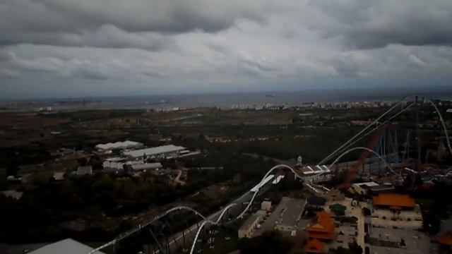 Свободное падение с башни 115 метров! Hurakan Condor в Port Aventura смотреть онлайн