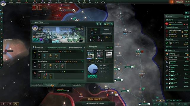 METRALHADORAS vs Nuvens do VOID - Stellaris Overlord #06 [Gameplay PT-BR] смотреть онлайн