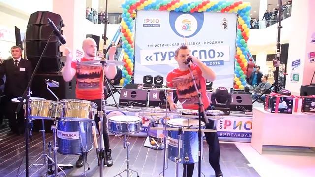 Барабанное шоу Старбука бонго бонго Антон Косов смотреть онлайн