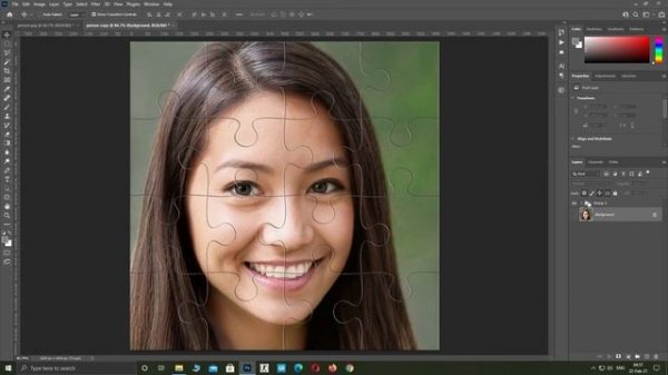 photoshop cc how to make puzzle pieces from image - Photoshop Art 2021