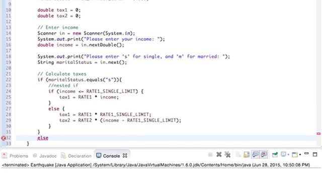 Calculate your income tax (Java) смотреть онлайн