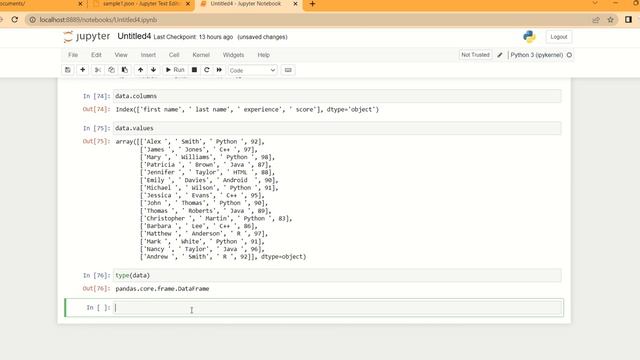 Pandas DataFrame Attributes смотреть онлайн
