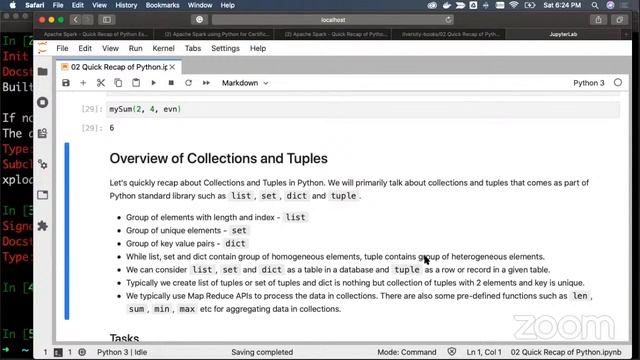 Apache Spark - Quick Recap of Python Essentials смотреть онлайн
