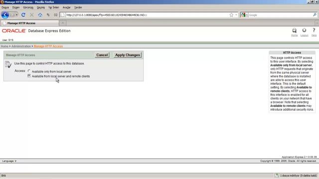 Oracle Apex - Manage HTTP Access смотреть онлайн