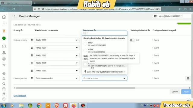 Create Custom Conversion Events FACEBOOK ADS Pixel Facebook ads / شرح Facebook Ads / حل مشكل event смотреть онлайн
