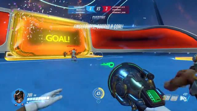 Overwatch PS4 Lucio ball overtime goal смотреть онлайн