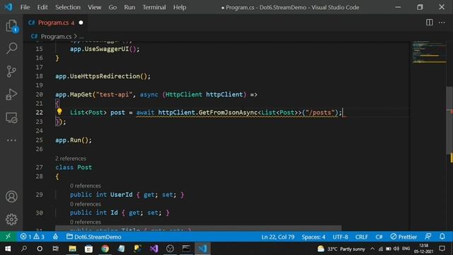 Minimal API 'Result.Stream()' Return Type[.NET6] смотреть онлайн