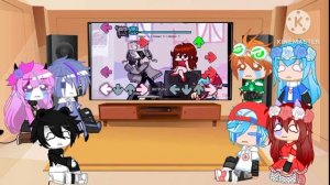 ||GC||FNF||react to Rush E||but Ruv and BF sing it||lazy||don't keep the volume high