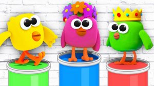 РАСКРАСКА. Раскрашиваем Ми-ми-мишки и Учим цвета - Видео для детей