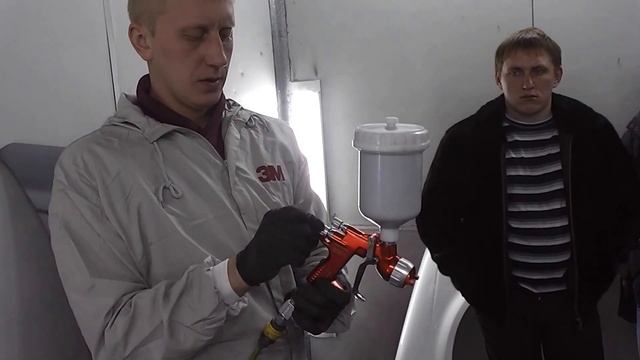 Настройка краскопульта под переход краской Кansai RETAN PG HYBRID ECO, г.Хабаровске смотреть онлайн