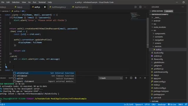 #1 Firebase Authentication in React Native | Firebase Email Authentication Tutorial in Hindi/Urdu смотреть онлайн