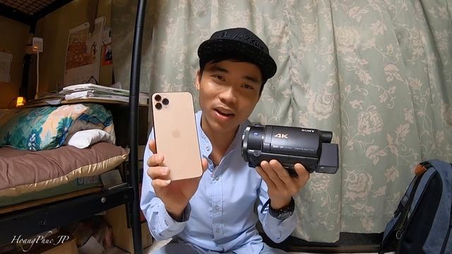 Iphone 11 Promax Hay Sony 4K FDR-AX60? || Cuộc Sống Nhật- HoangPhuc JP смотреть онлайн
