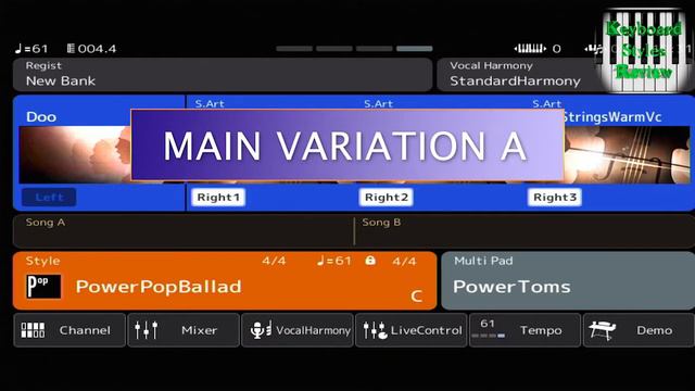 YAMAHA GENOS STYLE - POP - PowerPopBallad смотреть онлайн
