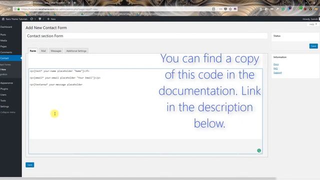 Step 13: Contact Us Section | Business One Page WordPress Theme смотреть онлайн