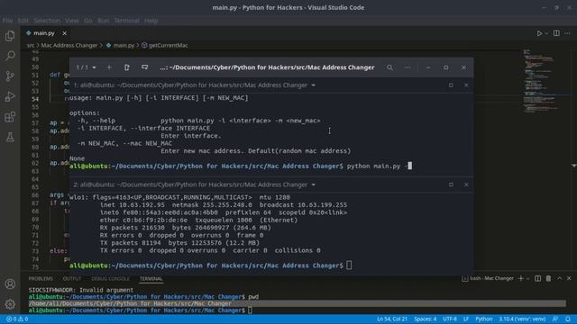Python Mac Address Changer смотреть онлайн
