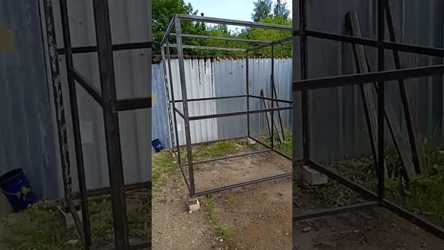 Каркас хоз. блока из профильной трубы