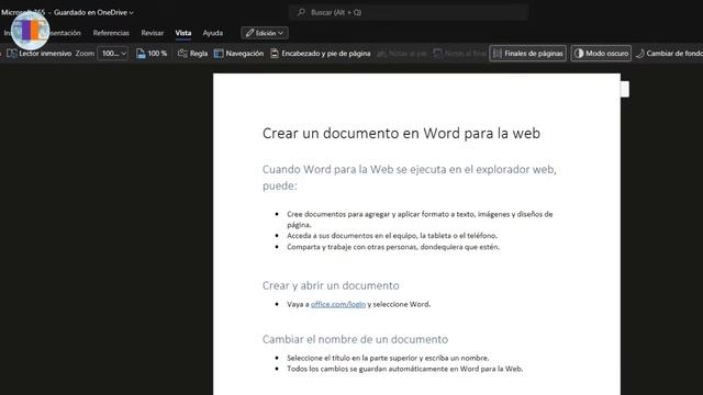 Microsoft Habilitó el Modo Oscuro en Microsoft Word OneDrive смотреть онлайн