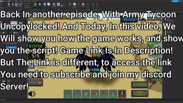 *NEW* Army Tycoon Uncopylocked!