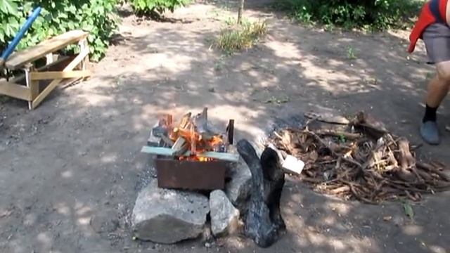 шашлык, как правильно разжечь костер смотреть онлайн