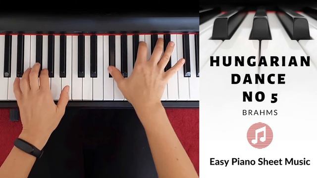 Hungarian Dance No 5 - Brahms - EASY Piano for Beginners смотреть онлайн