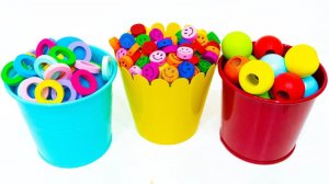 Ведерки с Сюрпризами и Игрушками помогут тебе выучить цвета