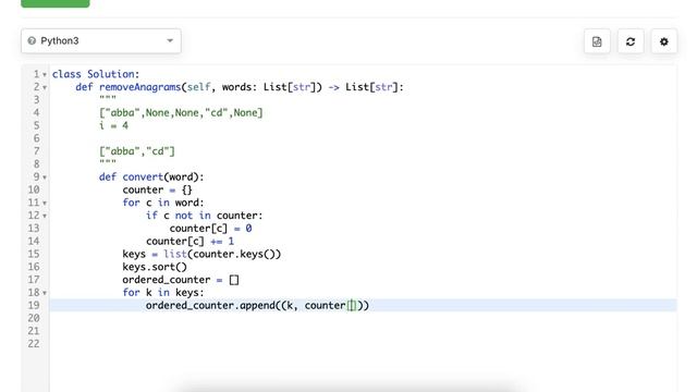 2273 find resultant array after removing anagrams смотреть онлайн