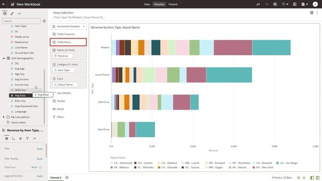 Blend Data in Oracle Analytics смотреть онлайн
