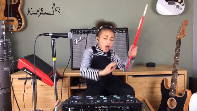 Creep by Radiohead - Boss RC 505 - Fender Accoustasonic - Mustang - Roland SPDSX - 9 Years Old смотреть онлайн