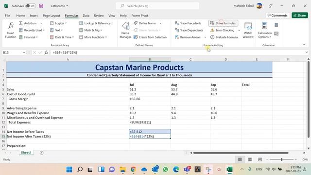 Lecture 6 | Excel-Level -01 | Chapter 2 | Assessment 02 | Mathematical operator | Sum function | смотреть онлайн