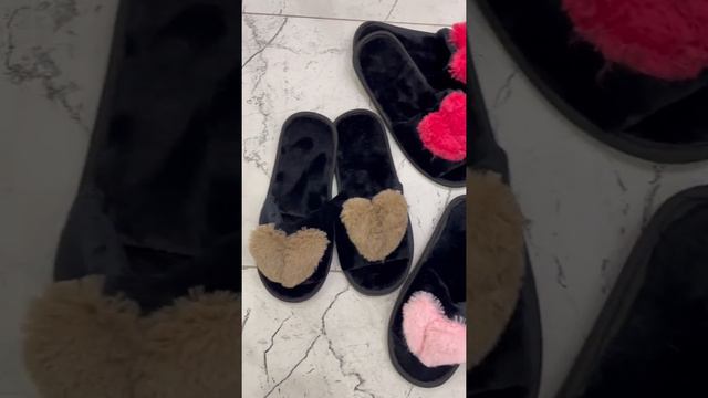 Домашние женские тапочки «Сердечки» смотреть онлайн