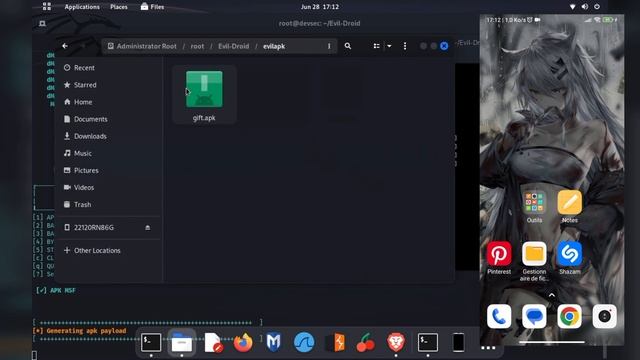hack Android device with Evil-Droid Kali (Cybersecurity) смотреть онлайн
