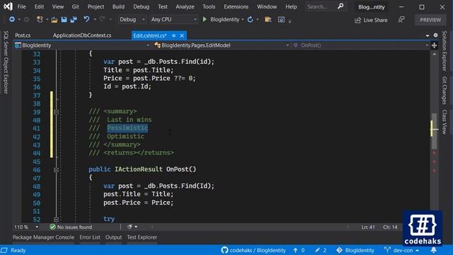 Concurrency Check in EF Core 5 смотреть онлайн