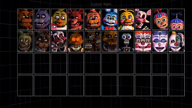 НОВЫЙ CUSTOM NIGHT! 40 АНИМАТРОНИКОВ В ОДНОЙ НОЧИ! смотреть онлайн