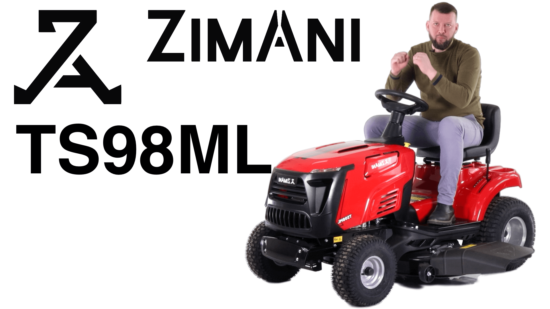Обзор на садовый трактор ZimAni TS98ML смотреть онлайн